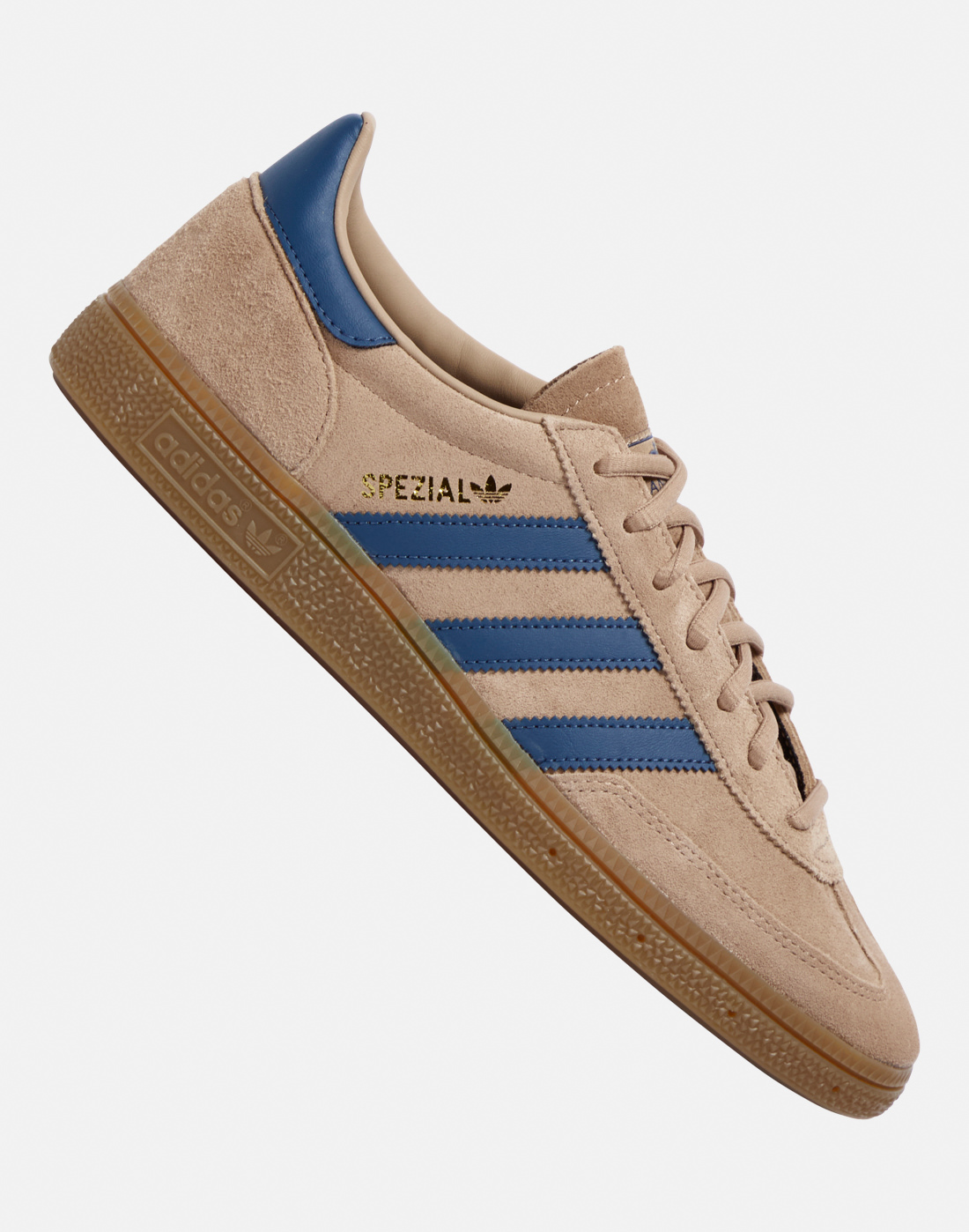 Men's Adidas Originals Handball Spezial Trainers in Brown/Gold | Size 7 | Rubber
