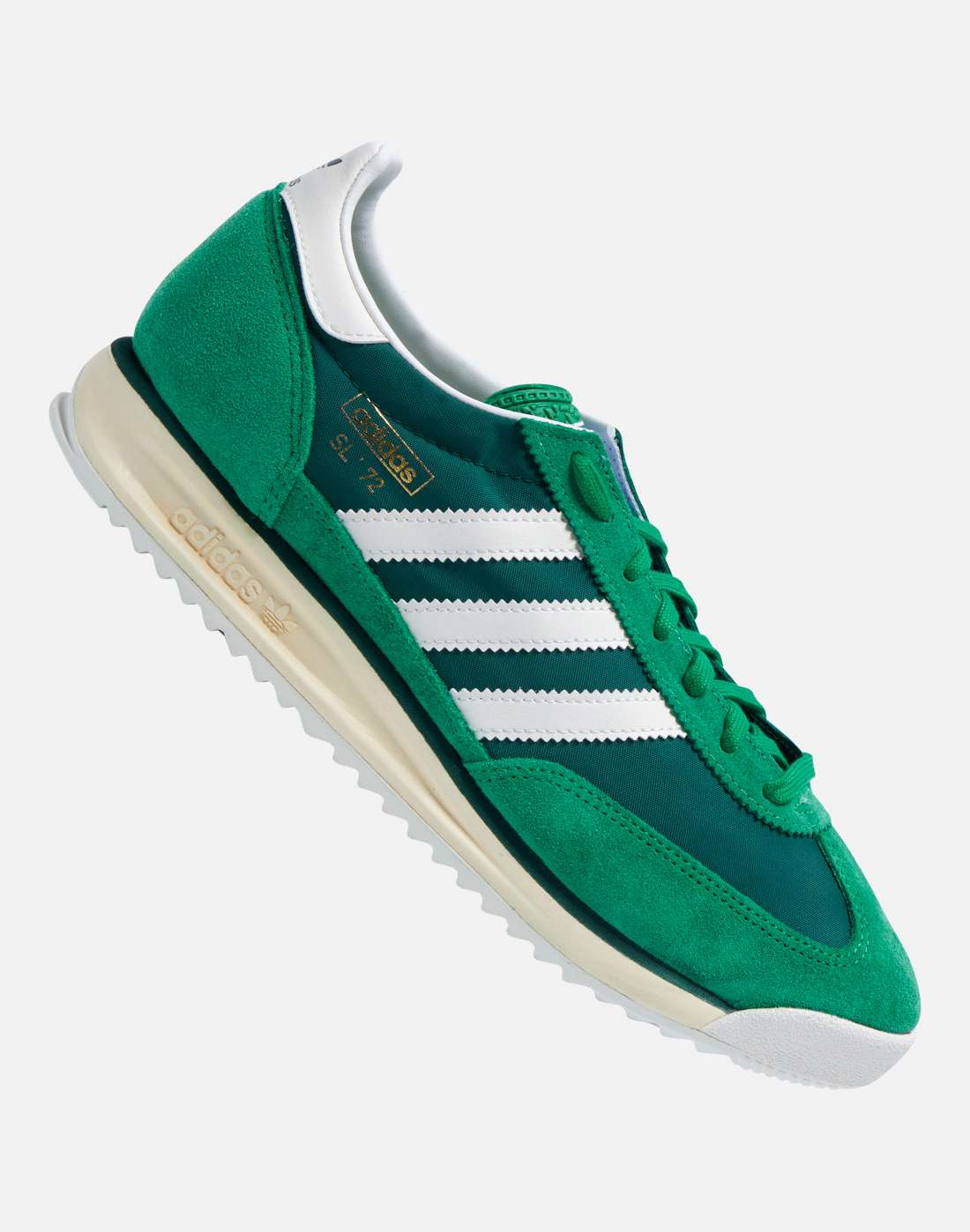 Men's Adidas Originals Sl 72 Rs Trainers in Green/White | Size 6 | Nylon