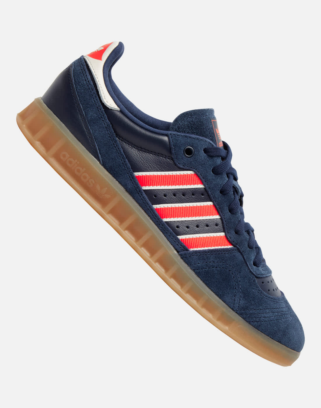 Men's Adidas Originals Handball Top Trainers in Navy Blue/White | Size 6 | Rubber