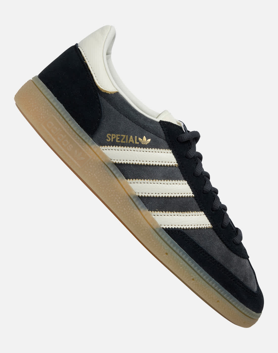 Men's Adidas Originals Handball Spezial Trainers in Black/White/Gum Rubber | Size 9.5