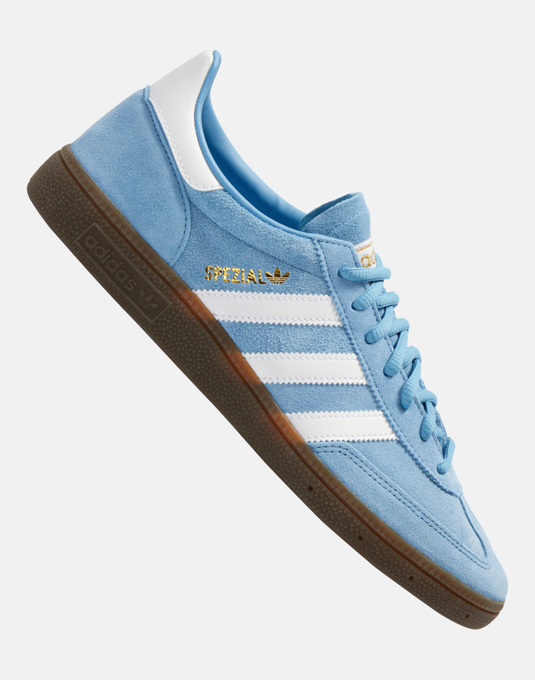 Adidas Originals Adults Handball Spezial Trainers in Light Blue | Size 4 | Rubber