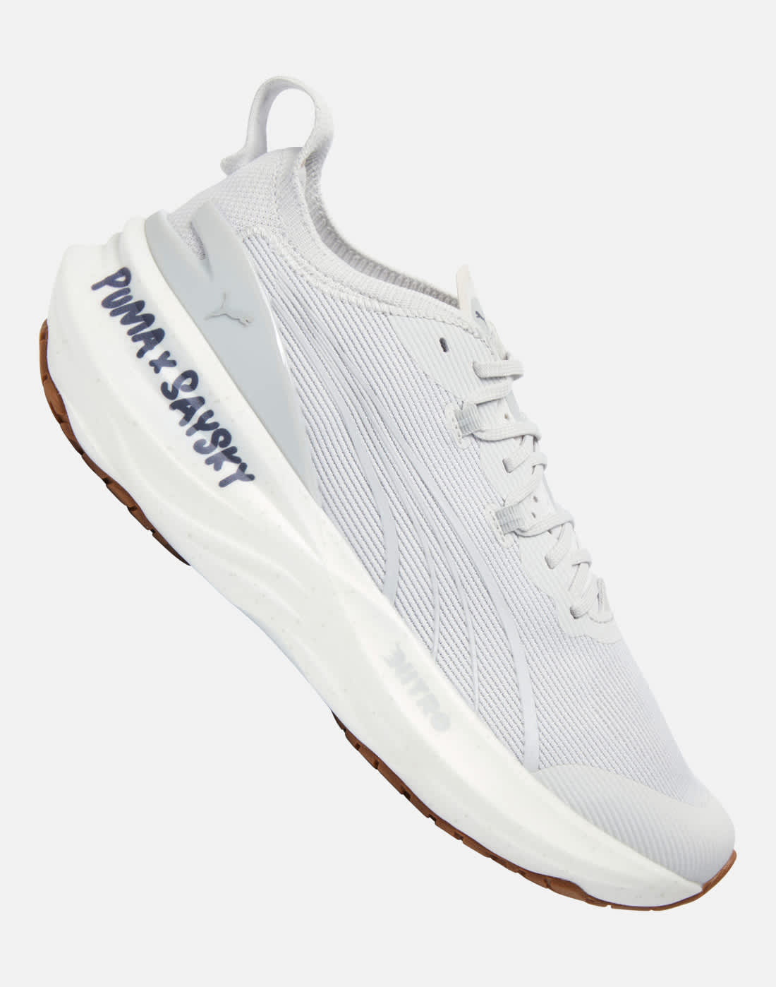 Men's Puma Foreverrun Nitro 2 Saysky Running Shoes in Grey | Rubber