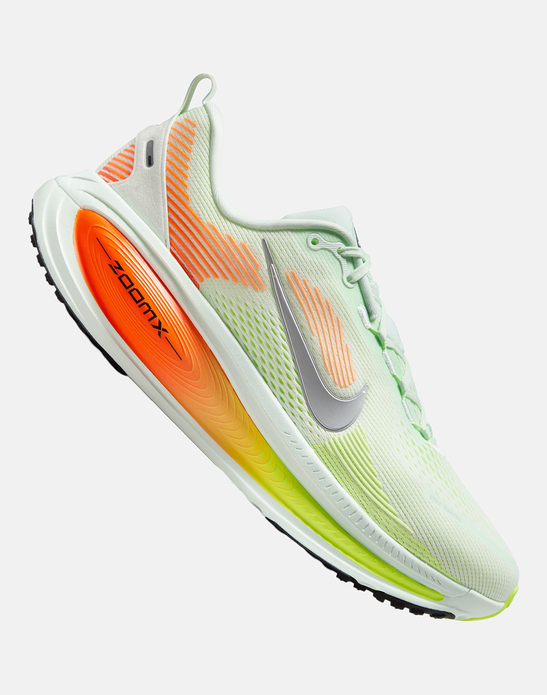 Men's Nike Vomero 18 Running Shoes in Green/Silver | Size 7.5