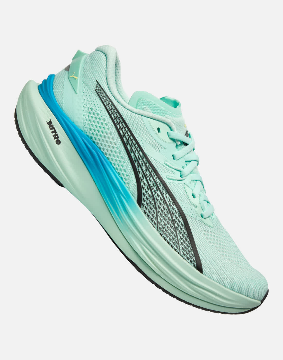 Men's Puma Deviate Nitro 3 Running Shoes in Blue | Size 9