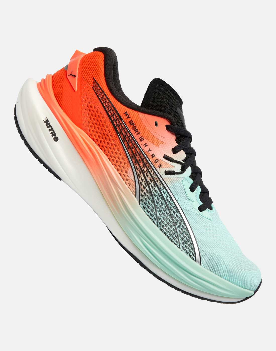 Men's Puma Deviate Nitro 3 Hyrox Running Shoes in Red | Size 9.5 | Rubber