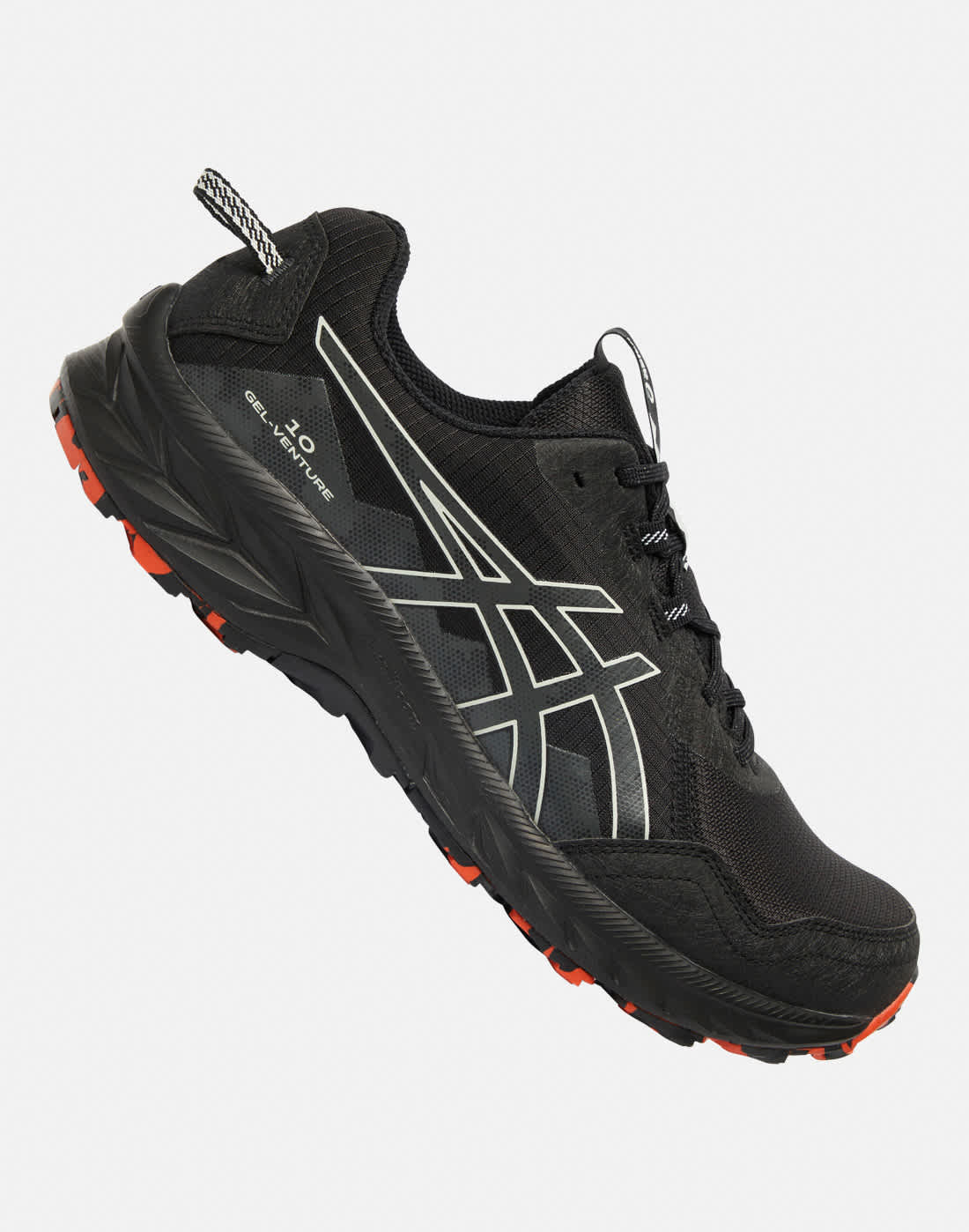 Men's Asics Gel-Venture 10 Hiking Shoes in Black/Grey | Size 9