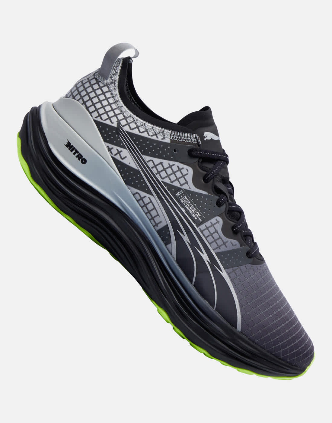 Men's Puma Foreverrun Nitro Winter Running Shoes in Black | Size 7.5