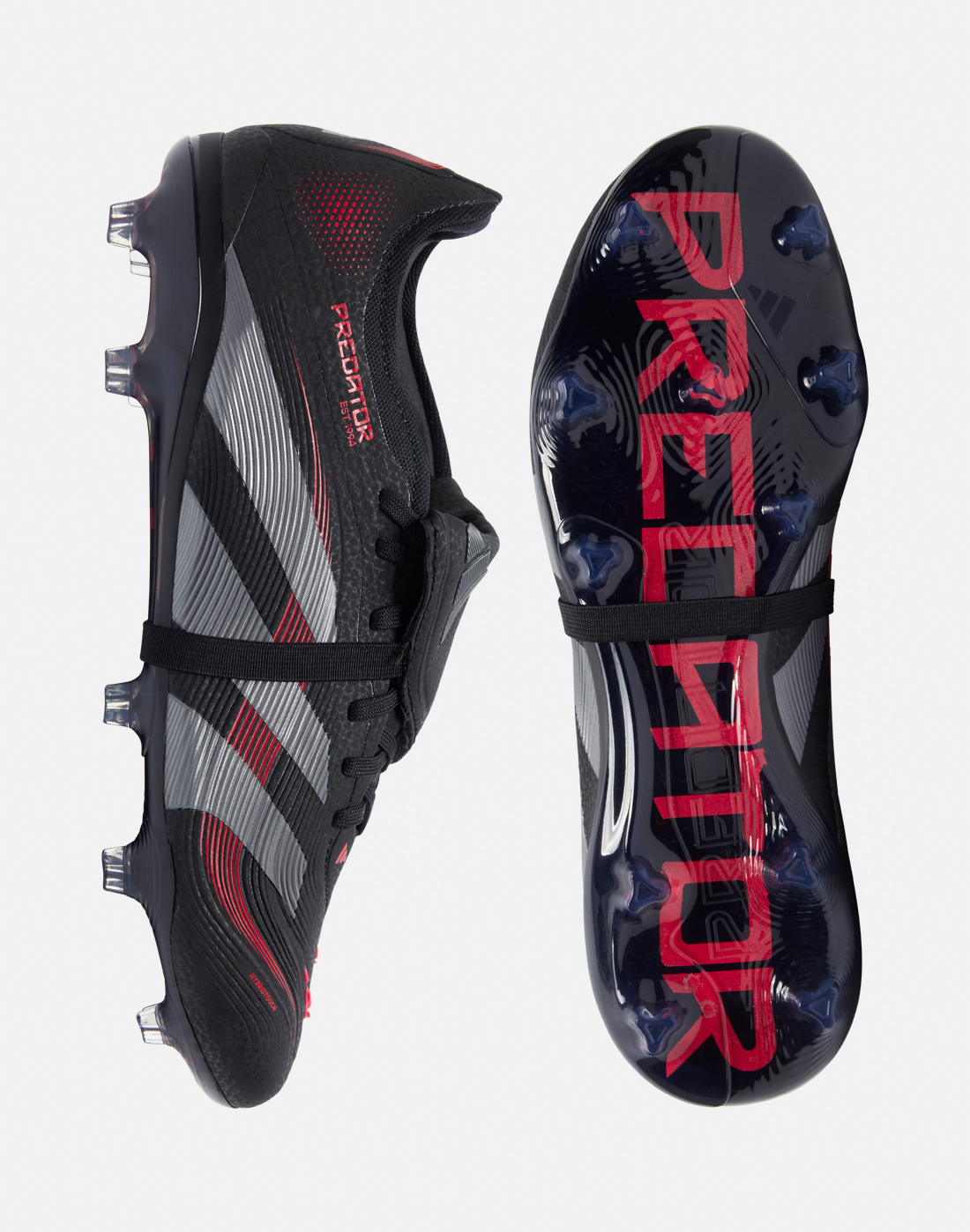 adidas Football Boots in Black for Adults Predator Pro Ft Firm Ground | Size 6 | Rubber