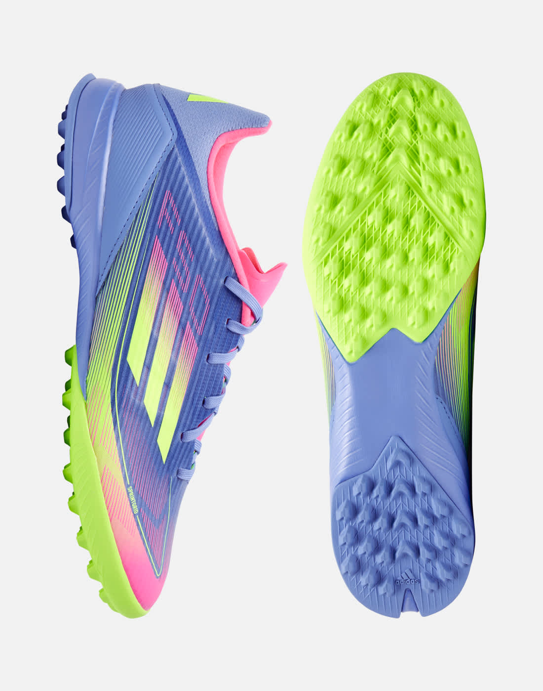 adidas Football Boots in Navy Blue/Pink for Adults F50 League Astro Turf | Size 10 | Rubber