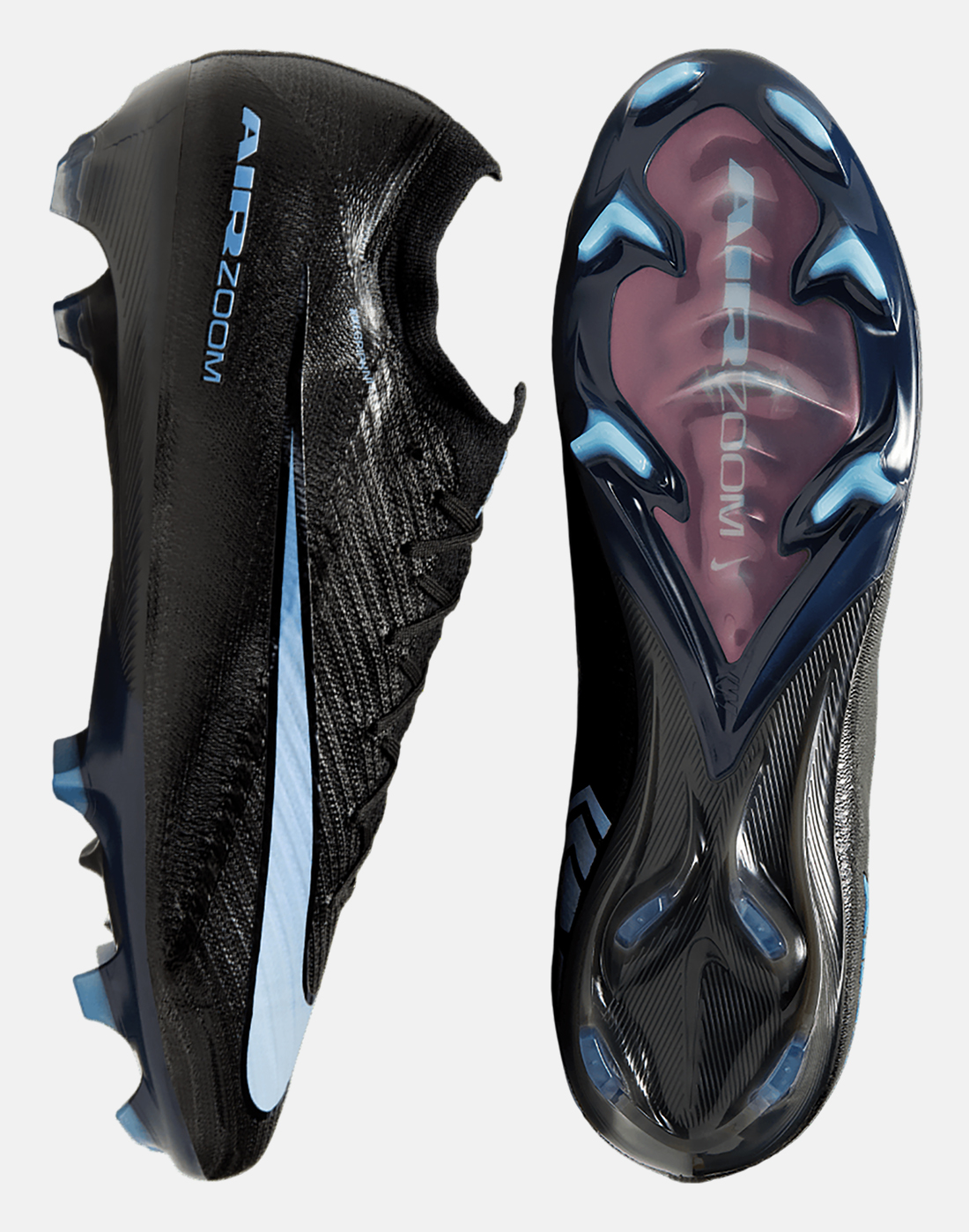 Nike Football Boots in Black/Blue for Adults Mercurial Vapor 16 Elite Firm Ground | Size 9