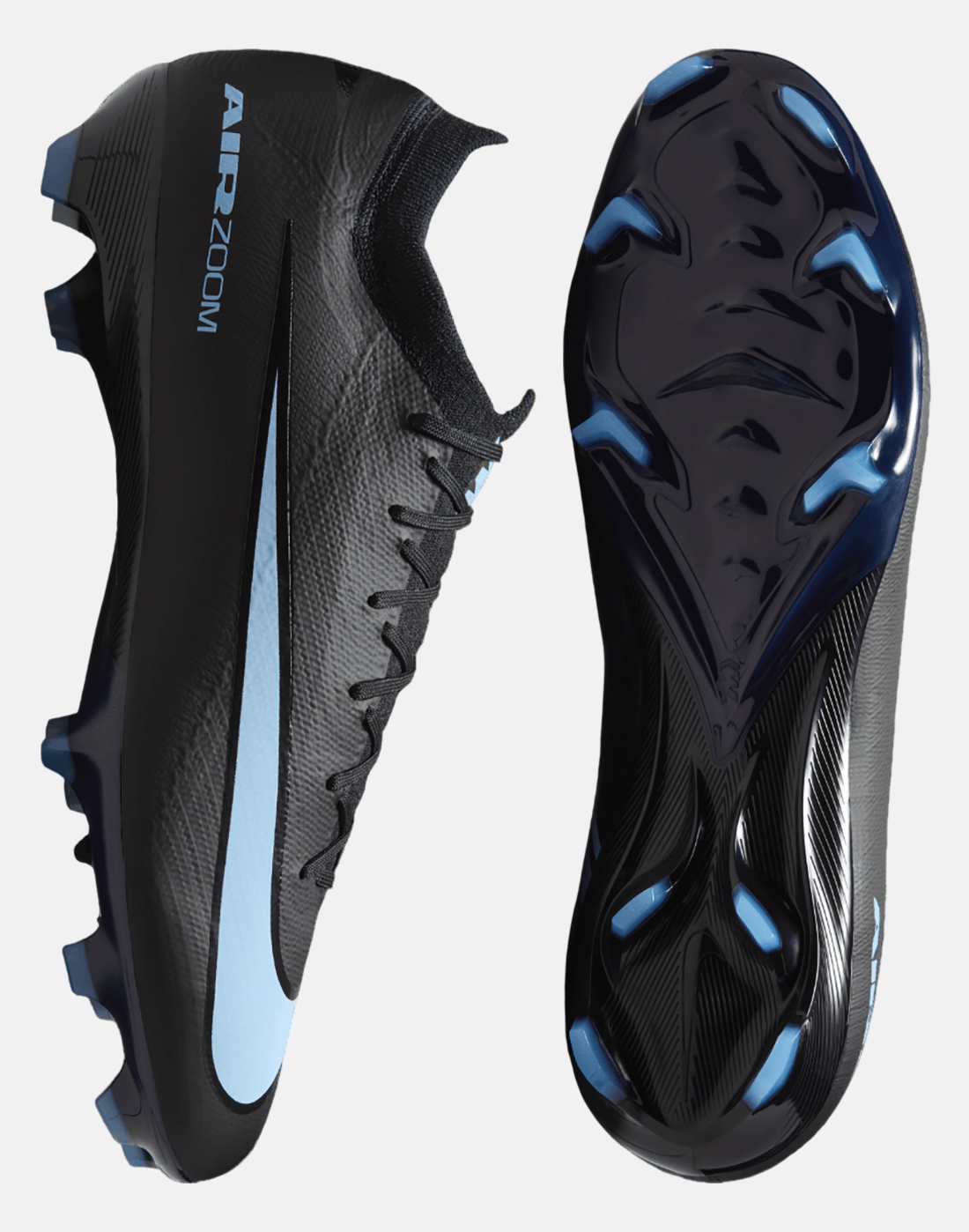 Nike Football Boots in Black/Blue for Adults Mercurial Vapor 16 Pro Firm Ground | Size 9