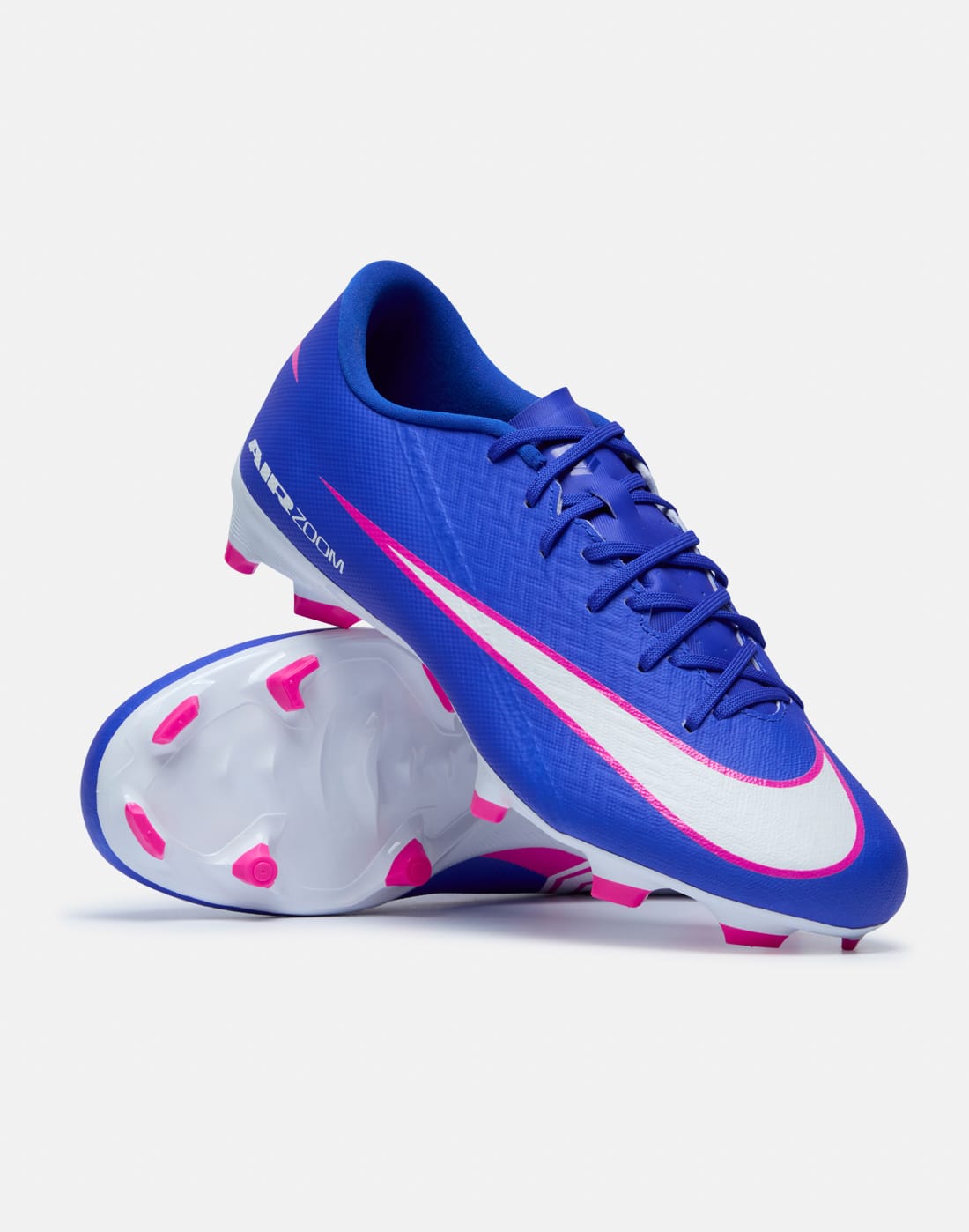 Nike Football Boots in Blue/White for Adults Mercurial Zoom Vapor 16 Academy Firm Ground | Size 9