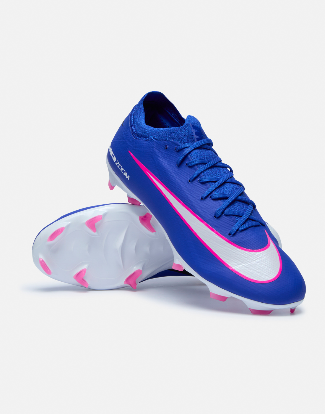 Nike Football Boots in Blue/White for Adults Mercurial Zoom Vapor 16 Pro Firm Ground