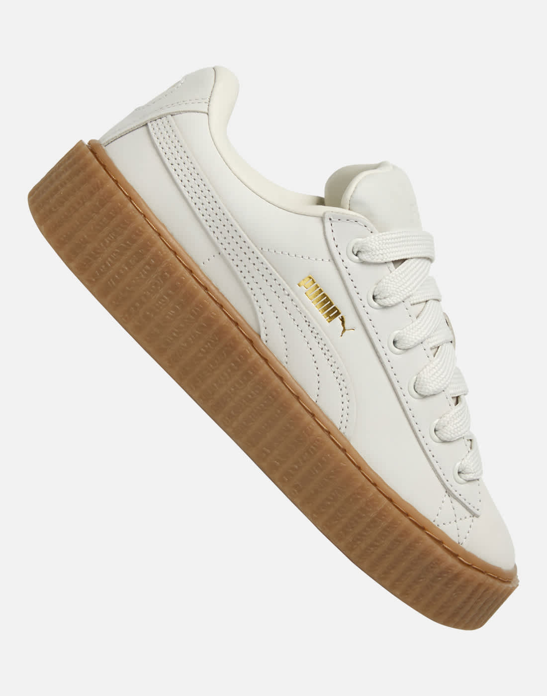 Women's Puma Adults Creeper Phatty Trainers in Black/White