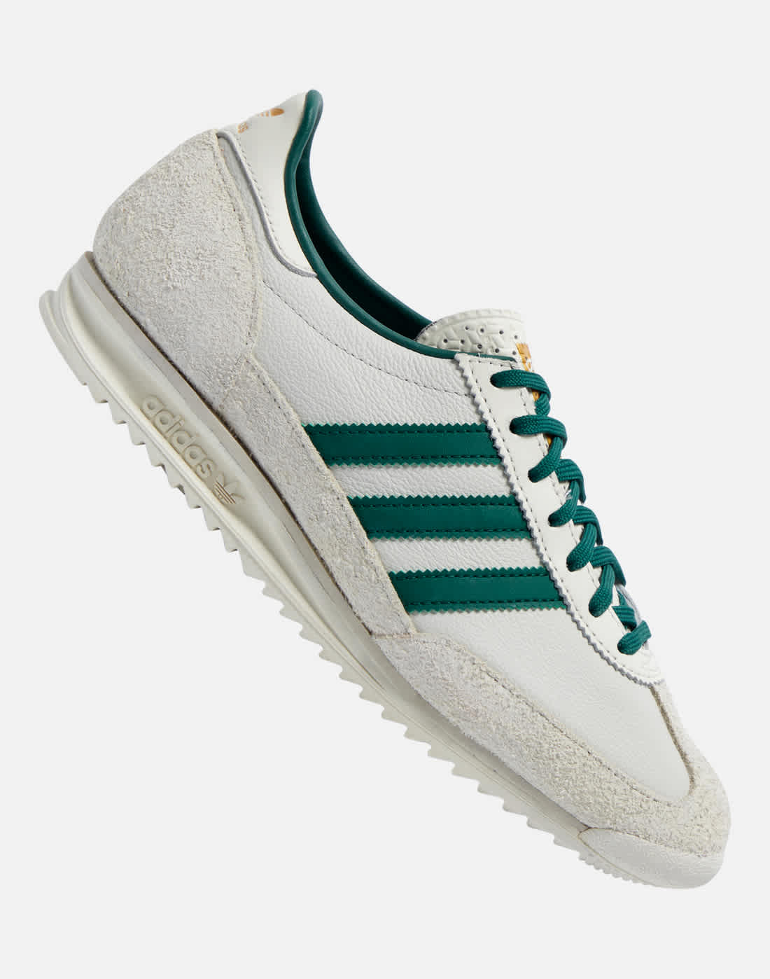 Women's Adidas Originals Sl 72 Og Trainers in White/Green | Size 5 | Rubber