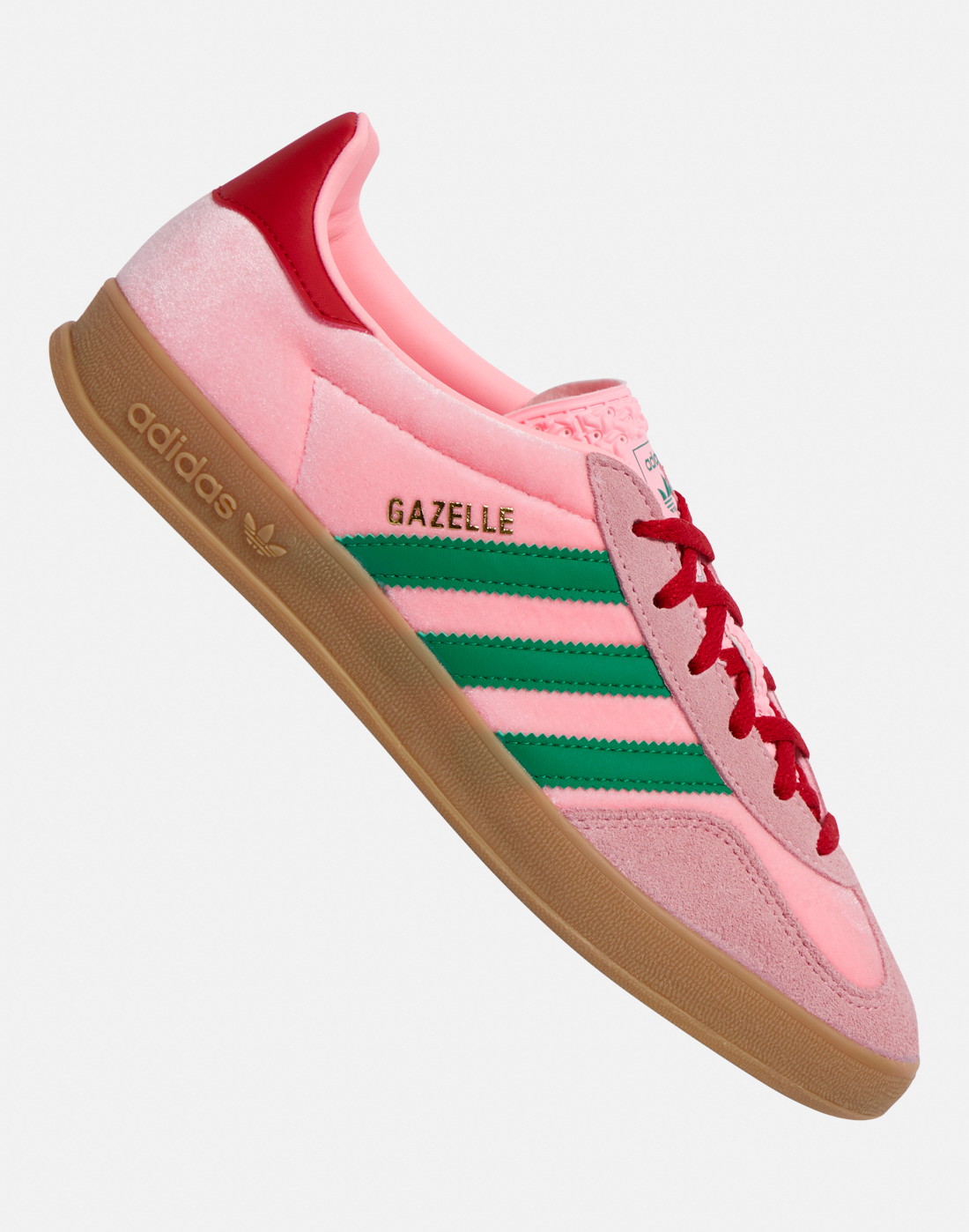 Women's Adidas Originals Gazelle Indoor Trainers in Pink | Size 4 | Rubber