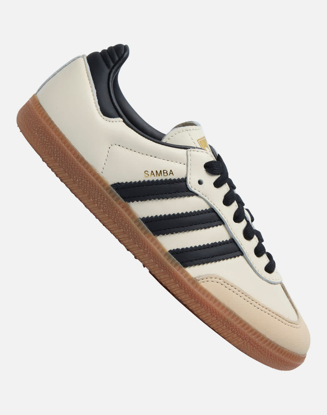 Women's Adidas Originals Samba Og Trainers in Cream/Black | Rubber