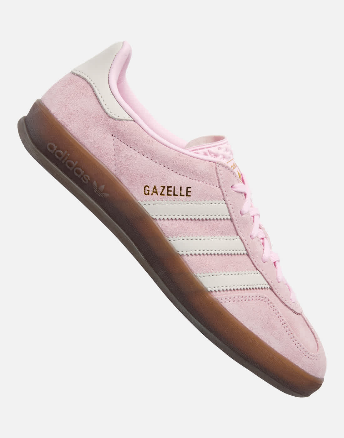 Women's Adidas Originals Gazelle Indoor Trainers in Pink/White | Size 4 | Rubber