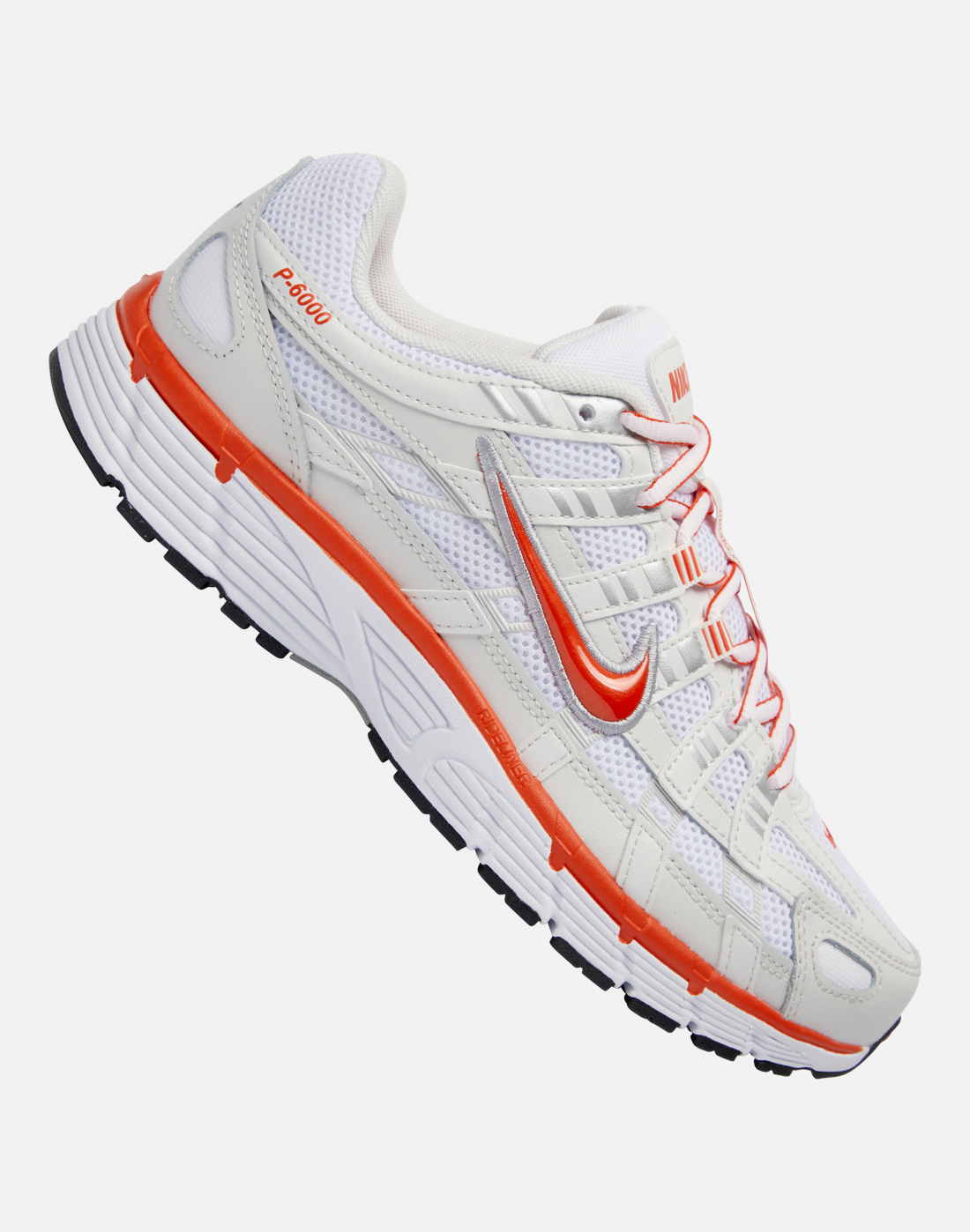 Women's Nike P-6000 Trainers in White/Red | Size 5 | Rubber