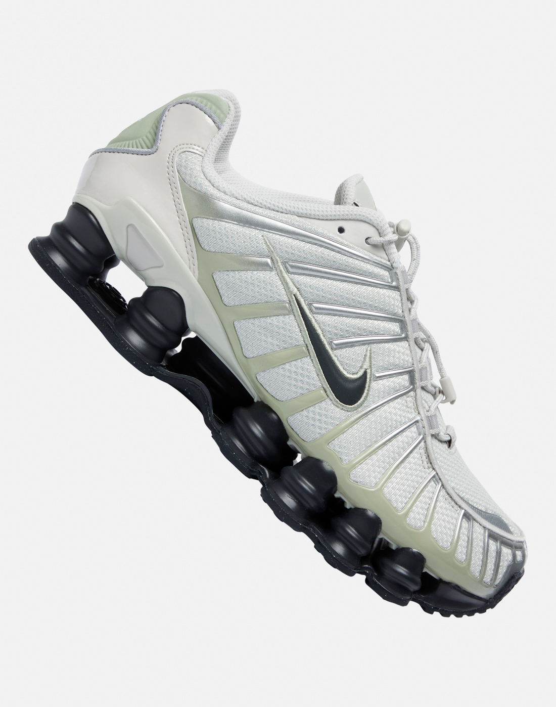 Women's Nike Shox Tl Trainers in Olive Green | Size 5 | Rubber