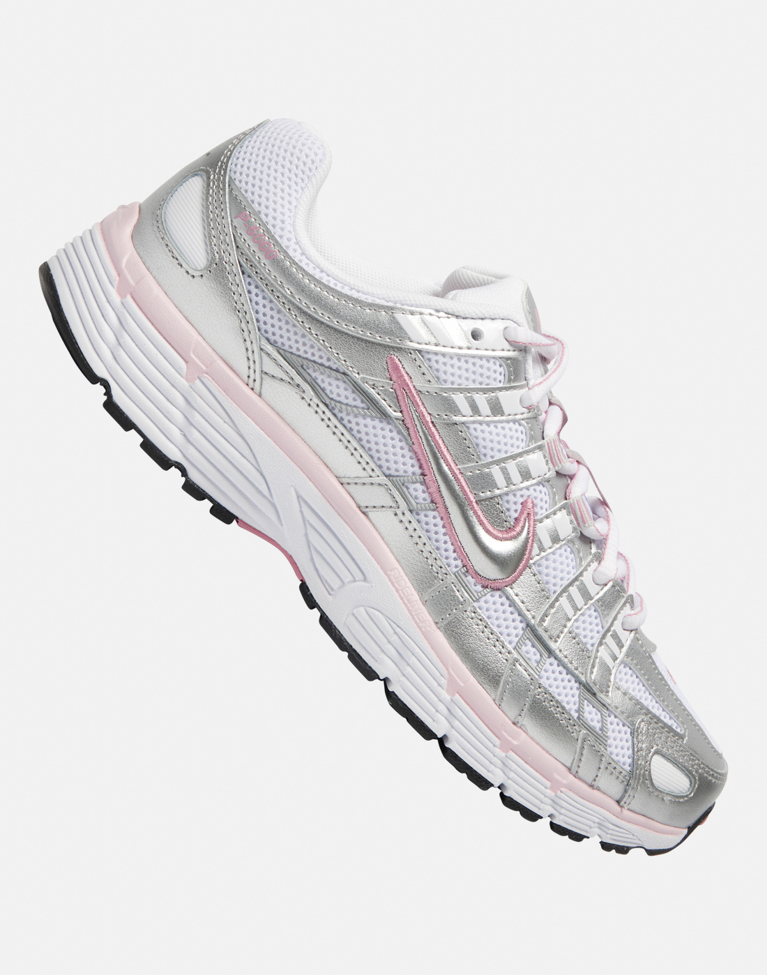 Women's Nike P-6000 Trainers in Pink/Silver | Size 8 | Rubber