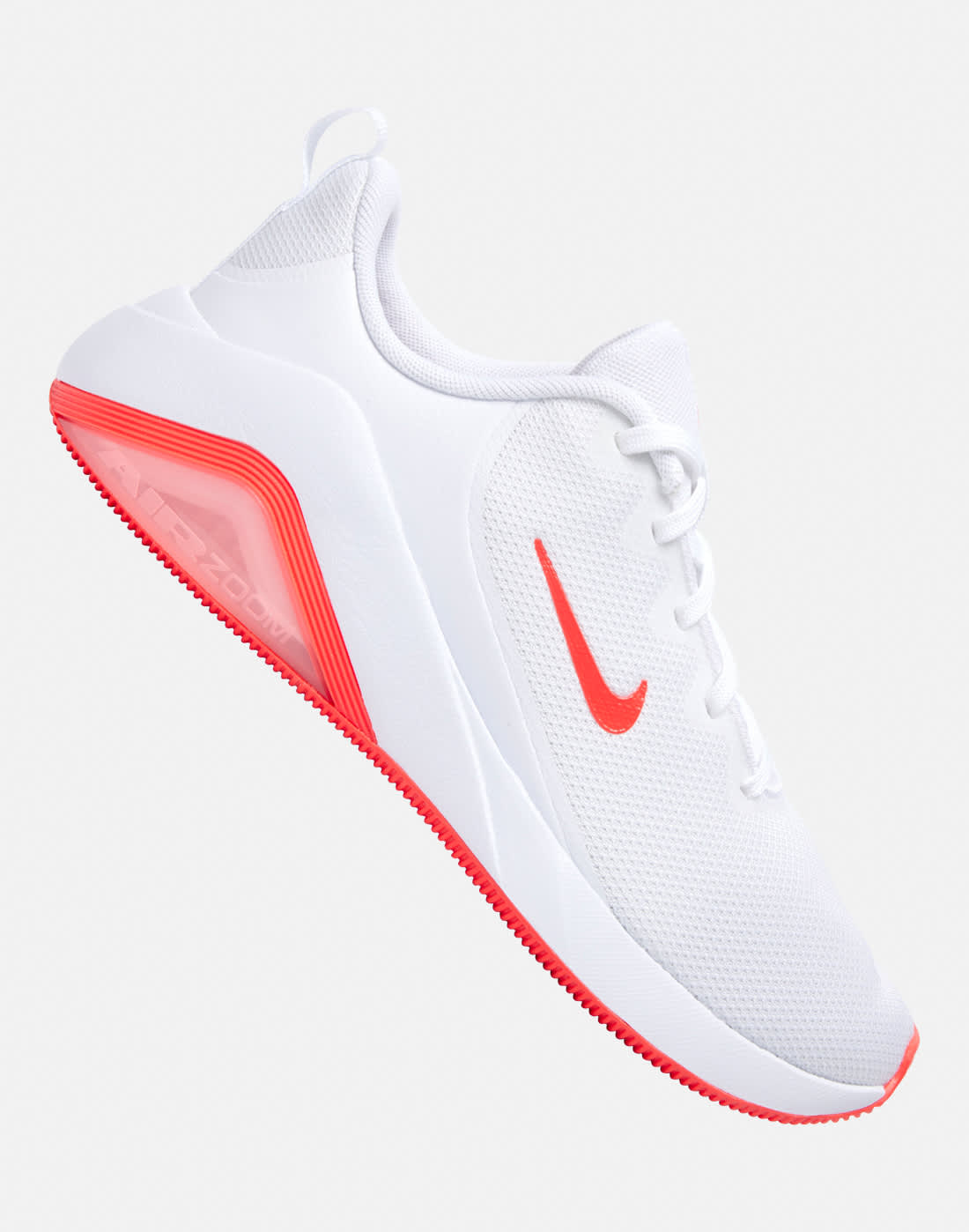 Women's Nike Air Zoom Bella 7 Trainers in White/Crimson | Size 4 | Rubber