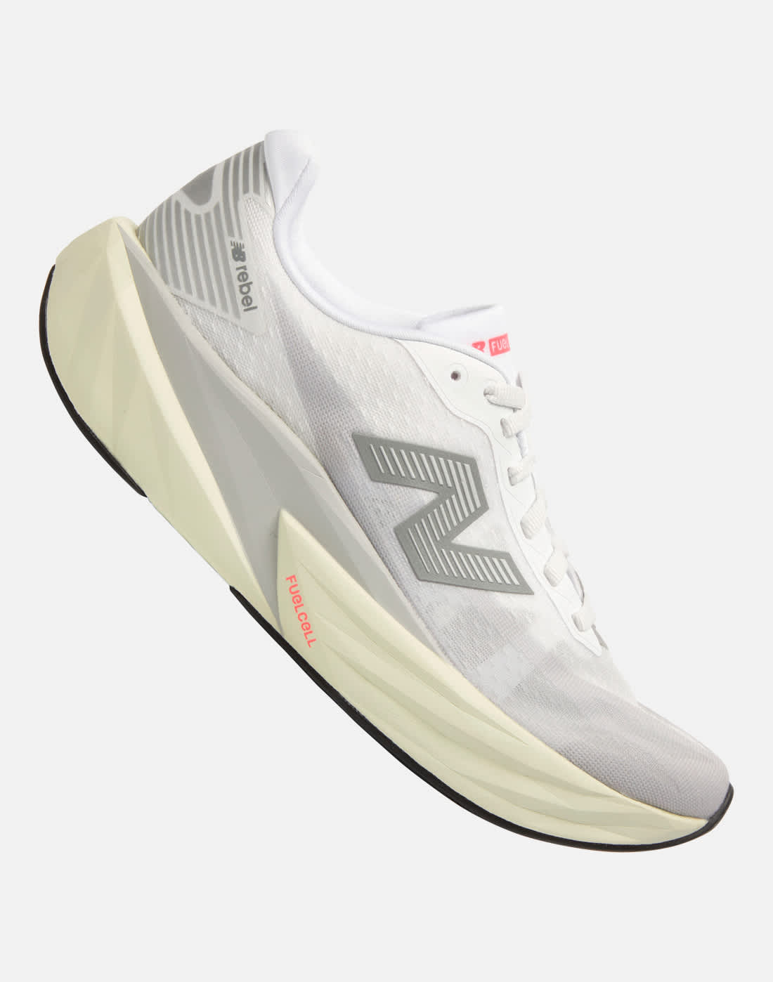 Women's New Balance Fuelcell Rebel V5 Running Shoes in Grey/White | Size 6 | Rubber