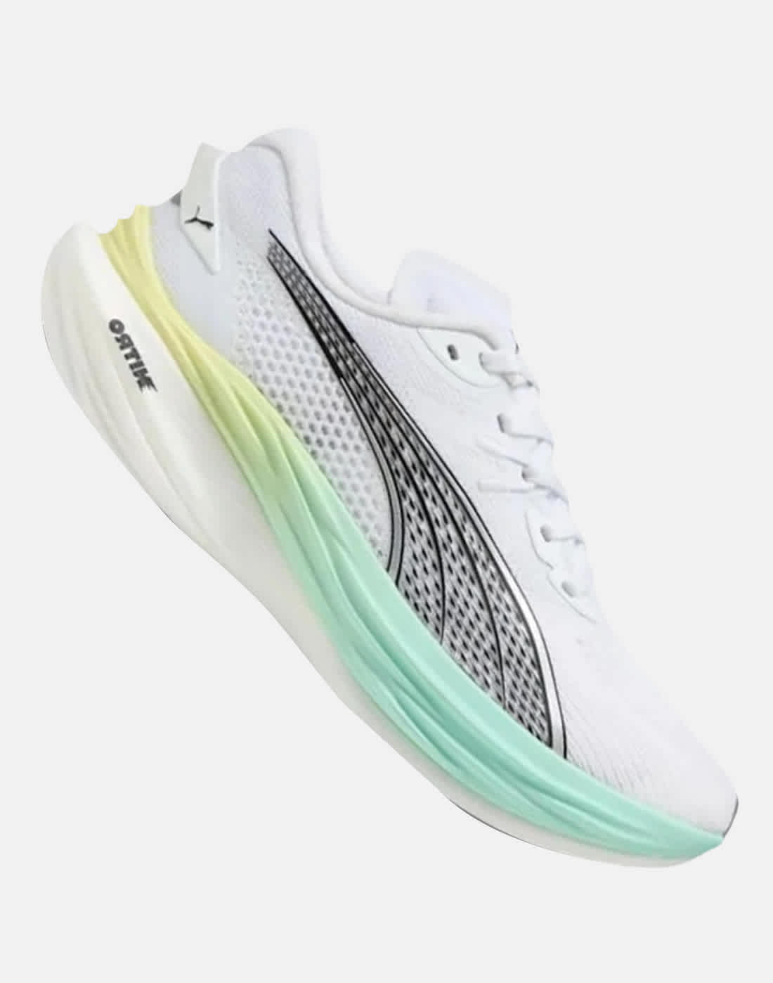 Women's Puma Deviate Nitro 3 Running Shoes in White | Size 7.5 | Rubber