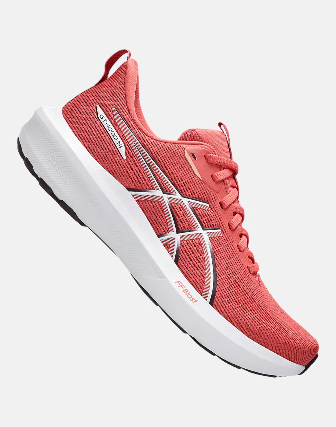 Women's Asics Gt-1000 14 Running Shoes in Orange/Pink | Rubber