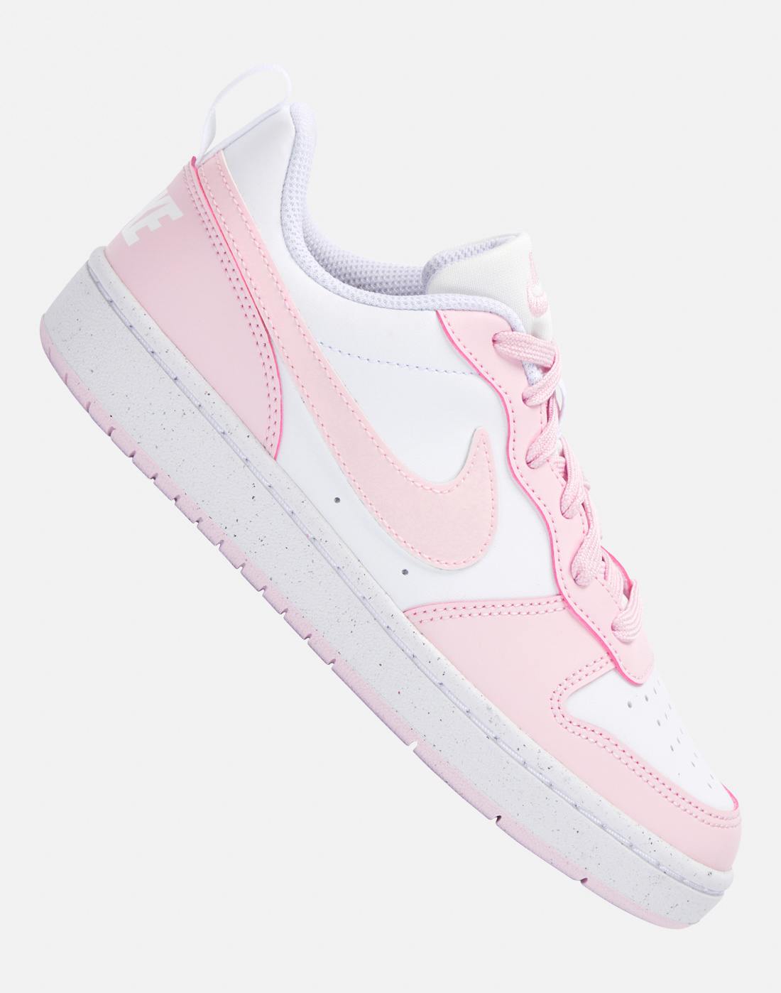 Nike Older Kids Court Borough Low Recraft Trainers in Pink/White