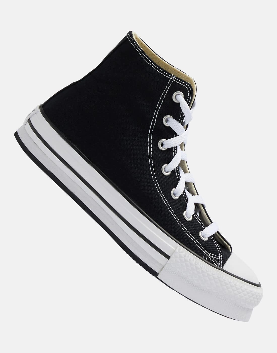 Converse Older Kids Chuck Taylor All Star Eva Lift Platform Trainers in Black/White | Canvas
