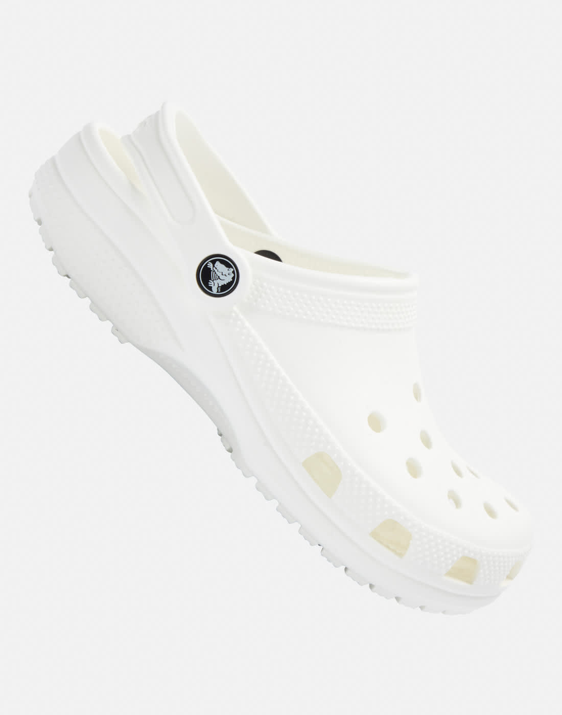 Crocs Older Kids Classic Clog Slides in White