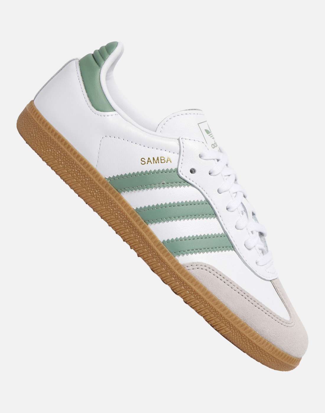Adidas Originals Older Kids Samba Og Trainers in Green | Size 3 | Rubber