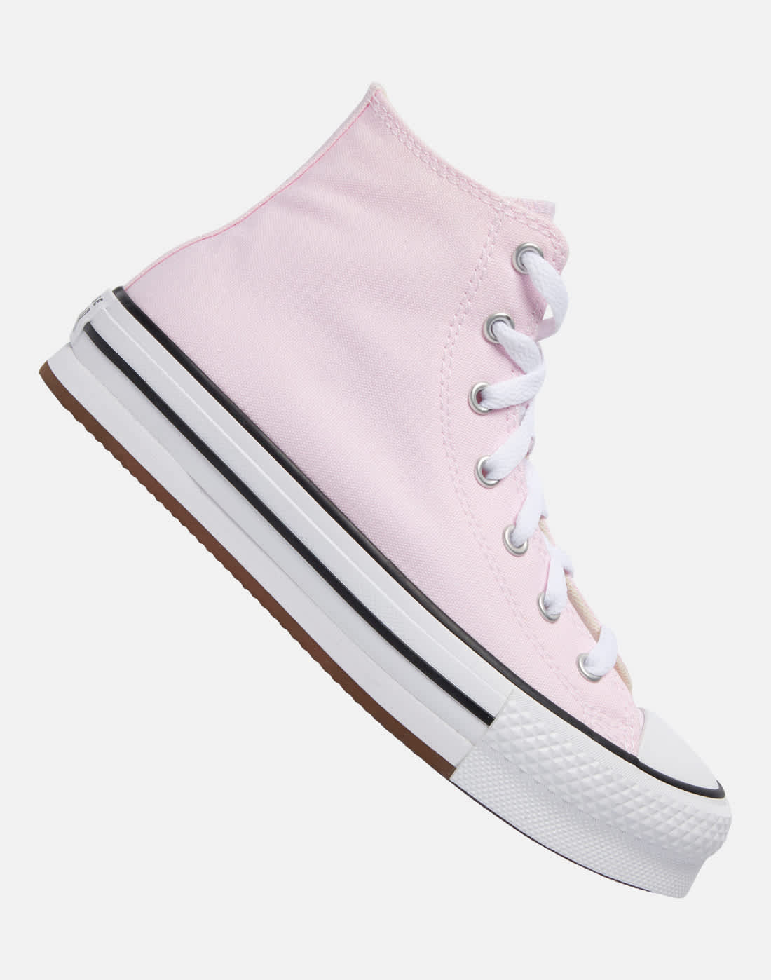 Converse Older Kids Chuck Taylor All Star Eva Lift Platform Trainers in Pink/White | Size 5.5 | Canvas