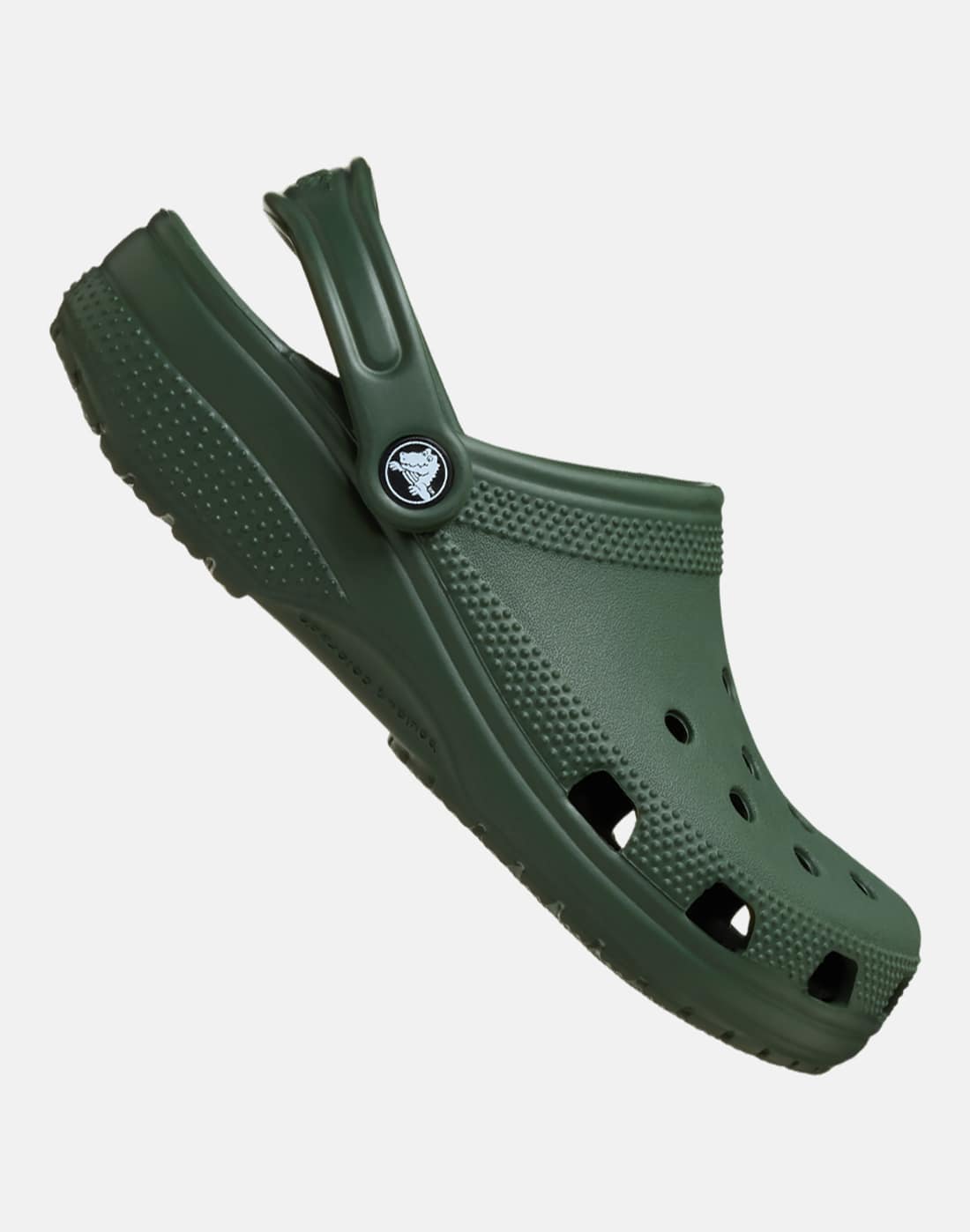 Crocs Older Kids Classic Clog Slides in Green