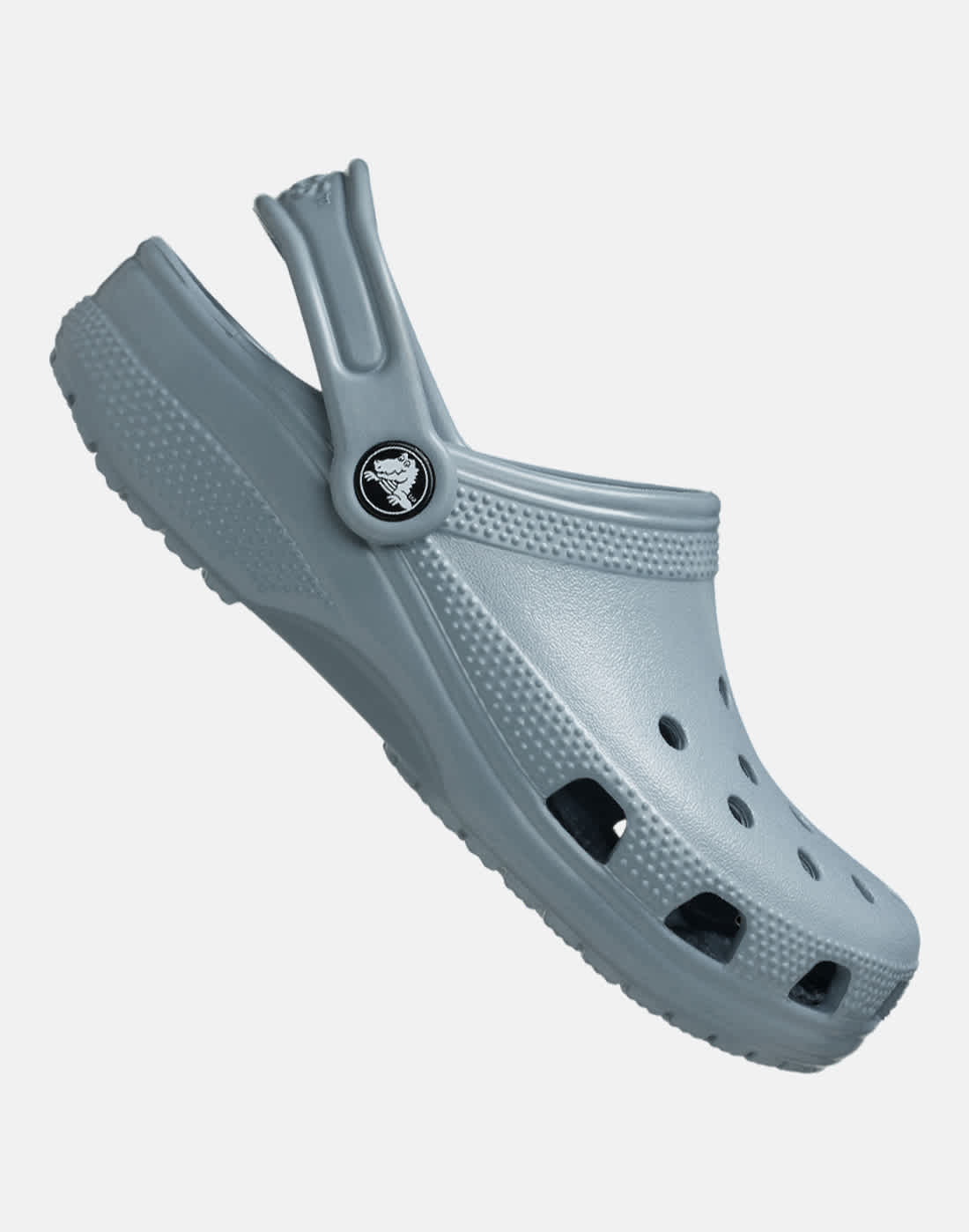 Crocs Older Kids Classic Clog Slides in Grey | Size 5