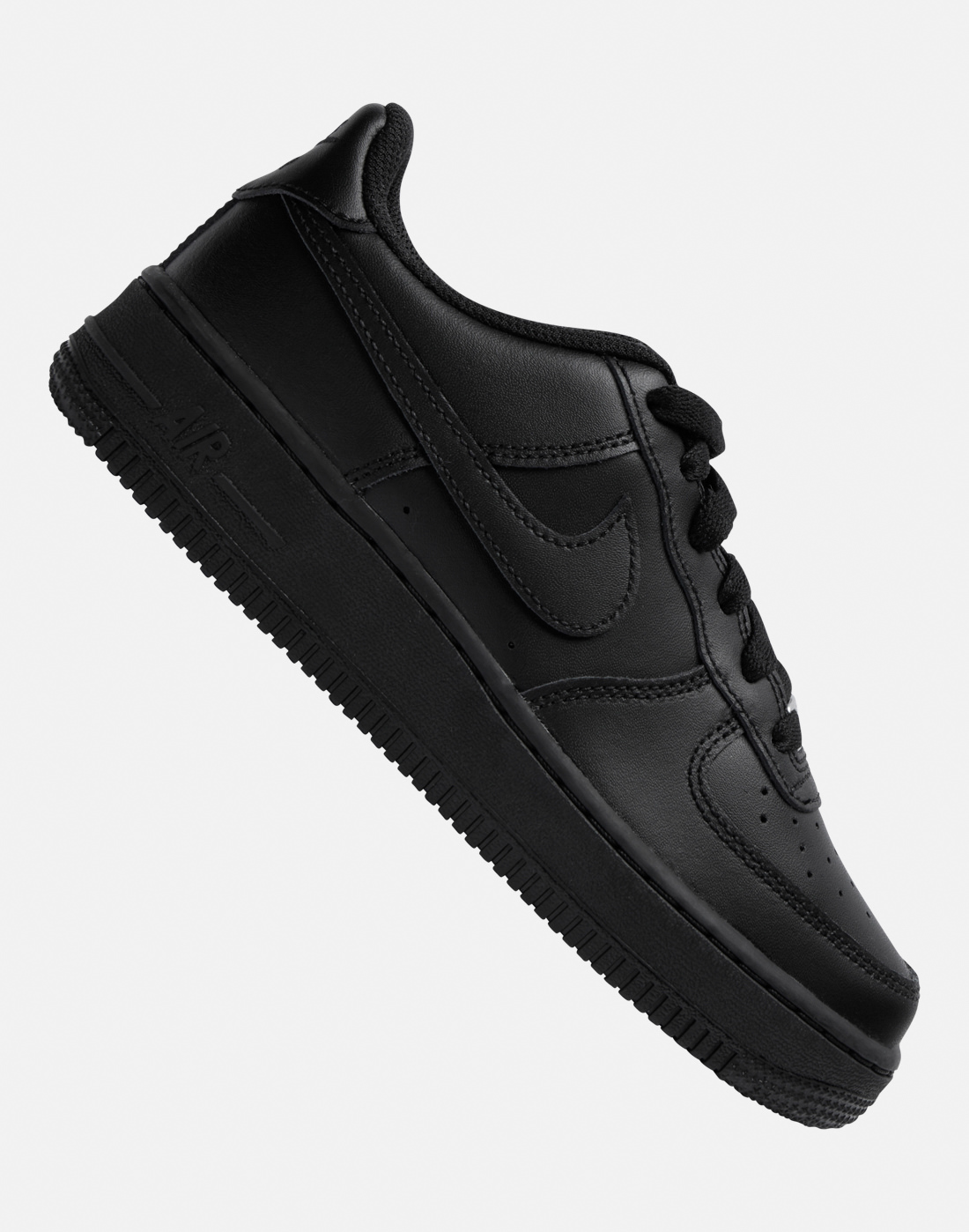Nike Older Kids Air Force 1 Trainers in Black | Size 4 | Rubber