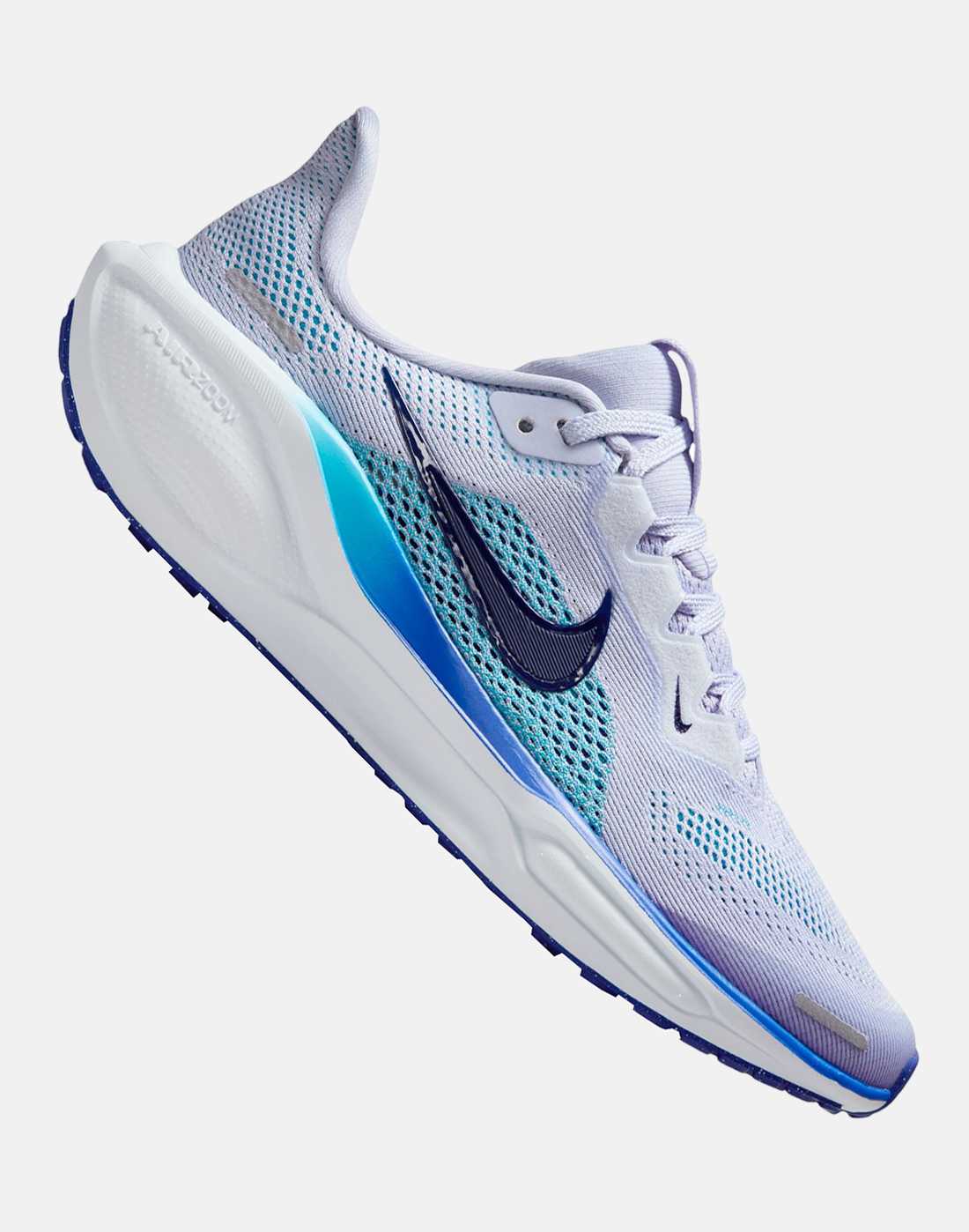 Nike Older Kids Air Zoom Pegasus 41 Running Shoes in Blue/Grey | Rubber
