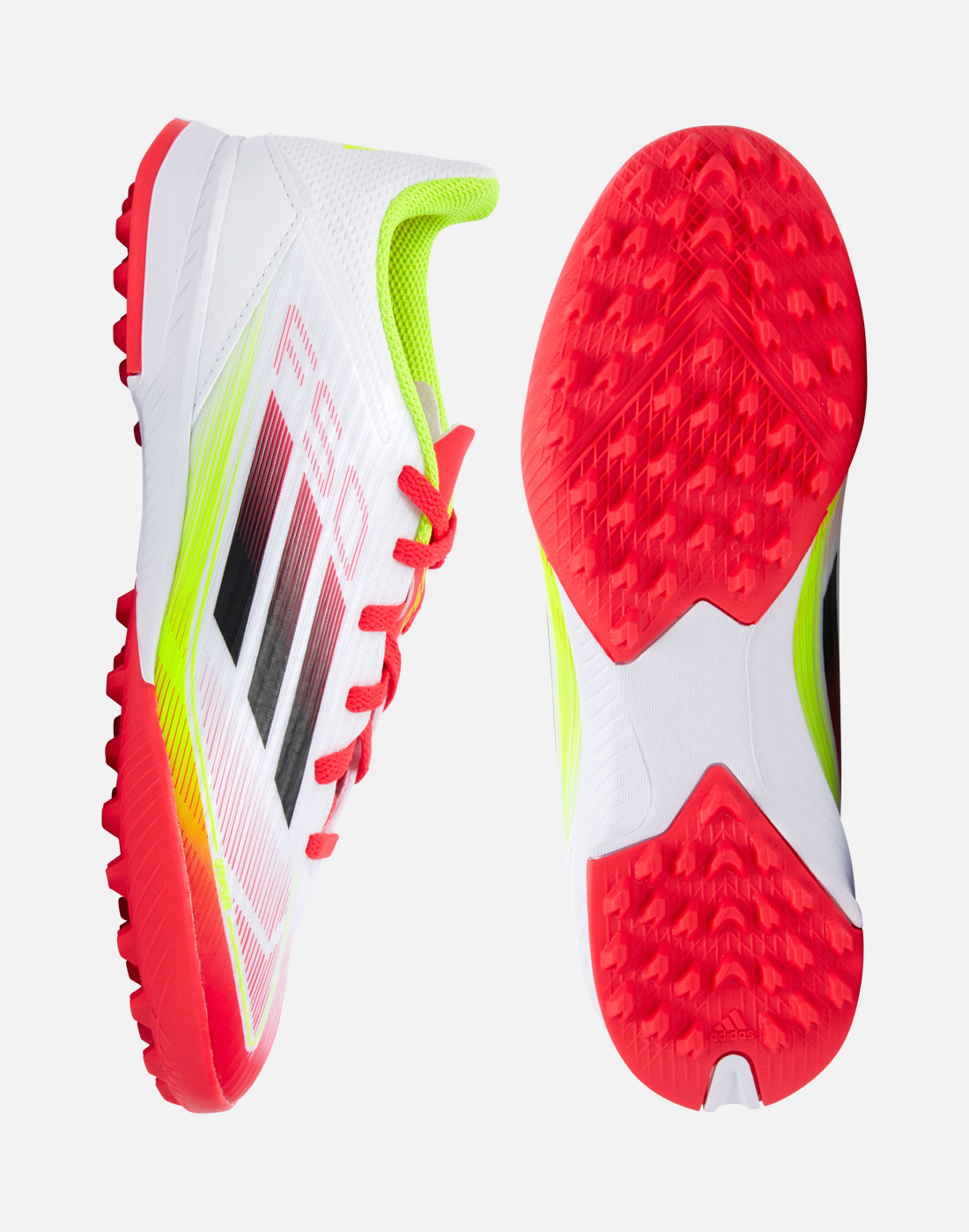 adidas Football Boots in White/Black for Kids F50 League Astro Turf | Rubber
