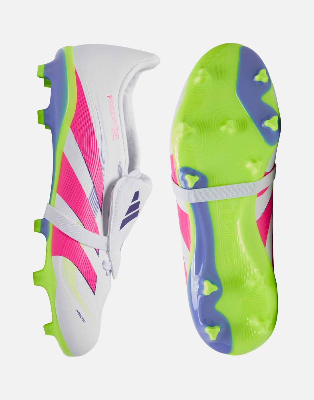 adidas Football Boots in White/Pink for Kids Predator League Firm Ground | Size 1