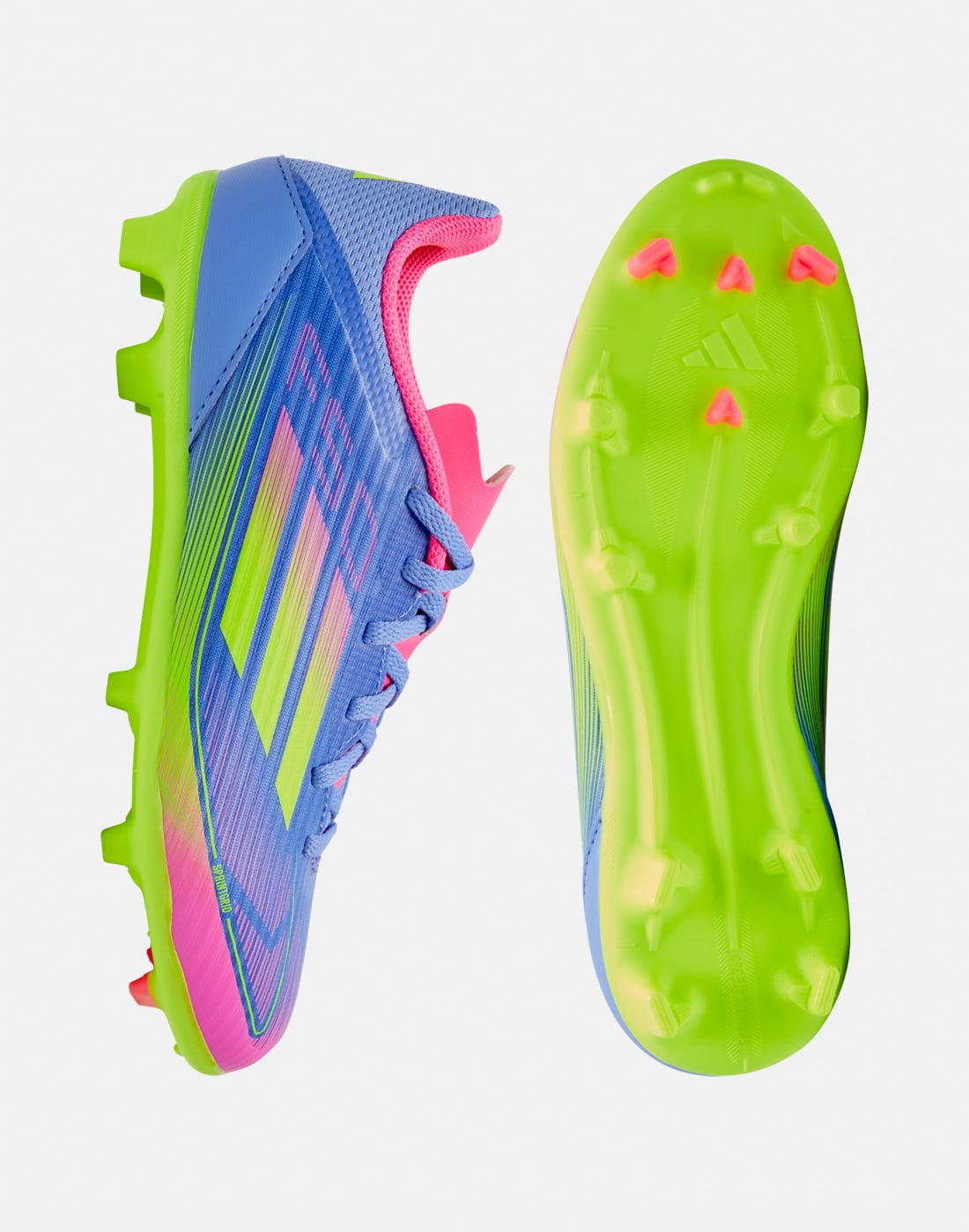 adidas Football Boots in Blue/Pink for Kids F50 League Firm Ground | Size 1