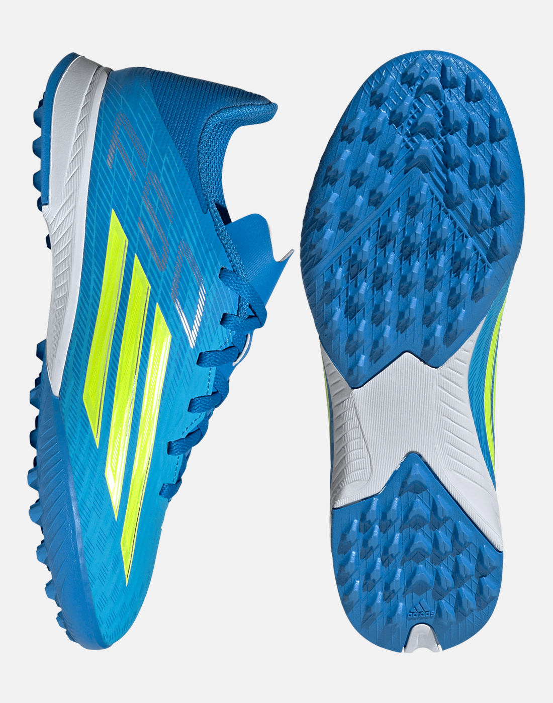 adidas Football Boots in Blue for Kids F50 League Astro Turf | Size 2 | Rubber