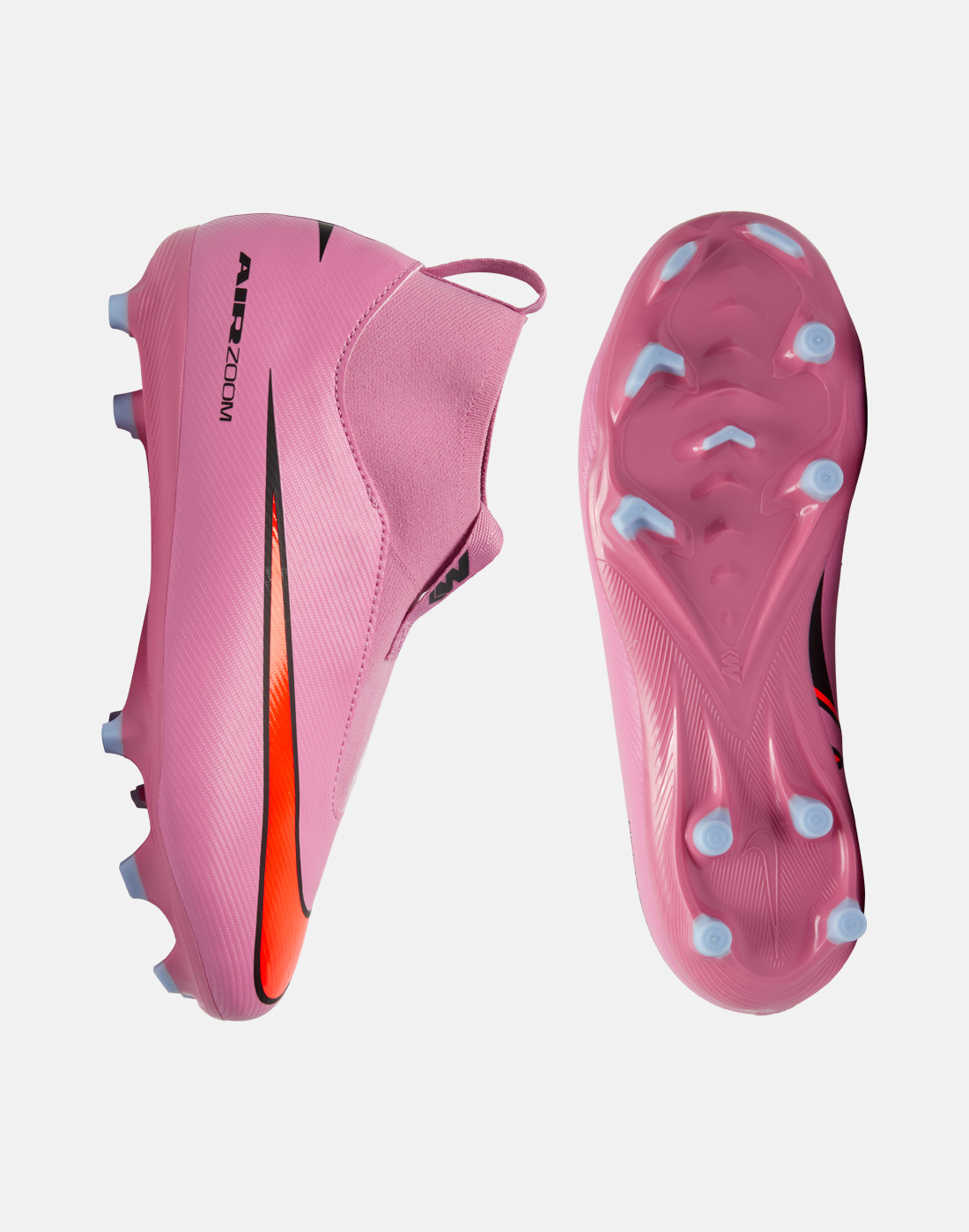 Nike Football Boots in Pink/Black for Kids Mercurial Superfly 10 Academy Firm Ground | Size 4