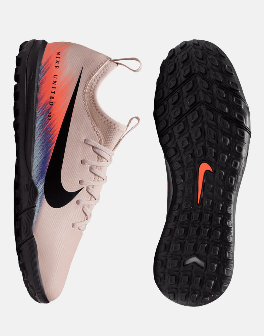 Nike Football Boots in White/Blue for Kids Mercurial Academy Astro Turf