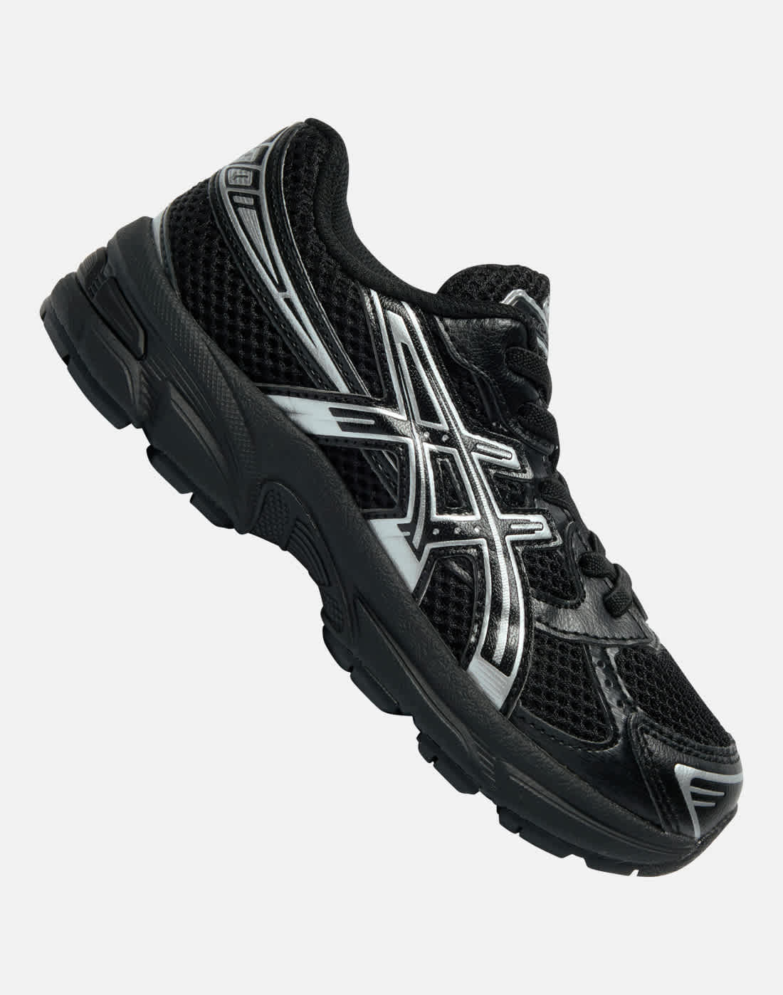 Asics Younger Kids Gel-1130 Trainers in Black/Silver