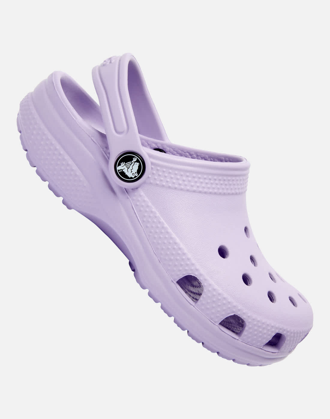 Crocs Younger Kids Classic Clog Slides in Purple | Size 13