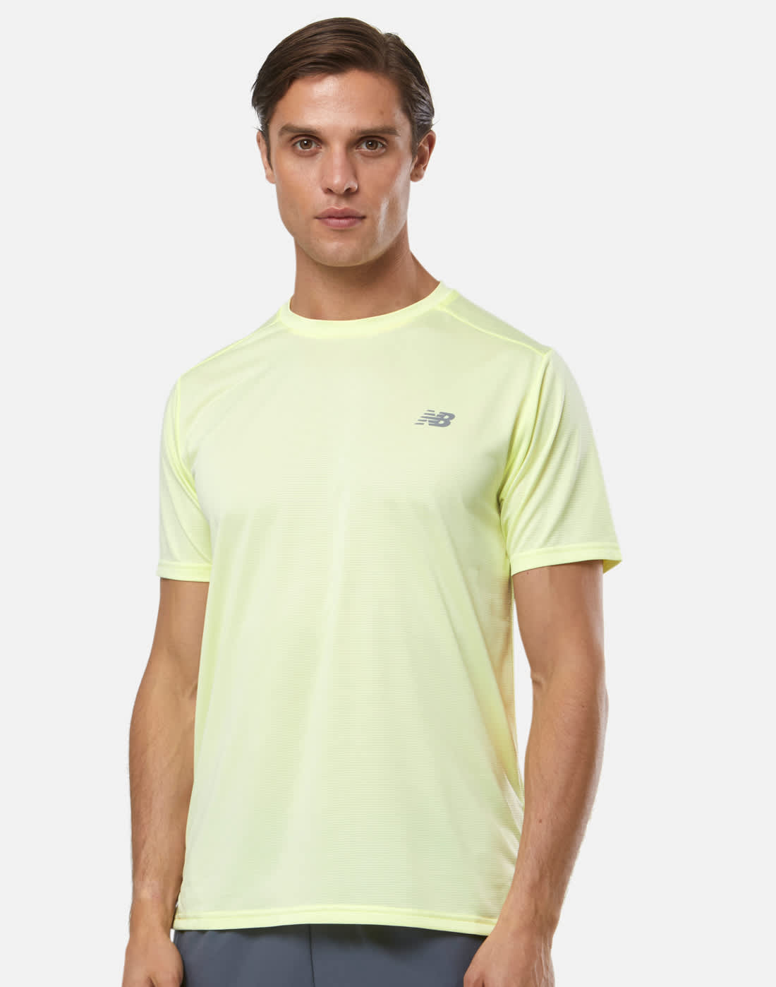 Men's New Balance Run T-Shirt in Yellow