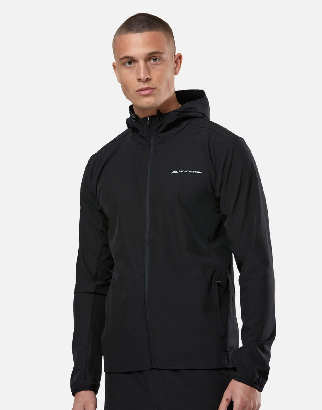 Men's Monterrain Form Woven Running Jacket in Black | Polyester