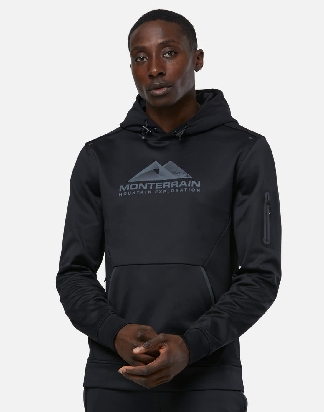 Men's Monterrain Speed 2.0 Poly Fleece Hoodie in Black