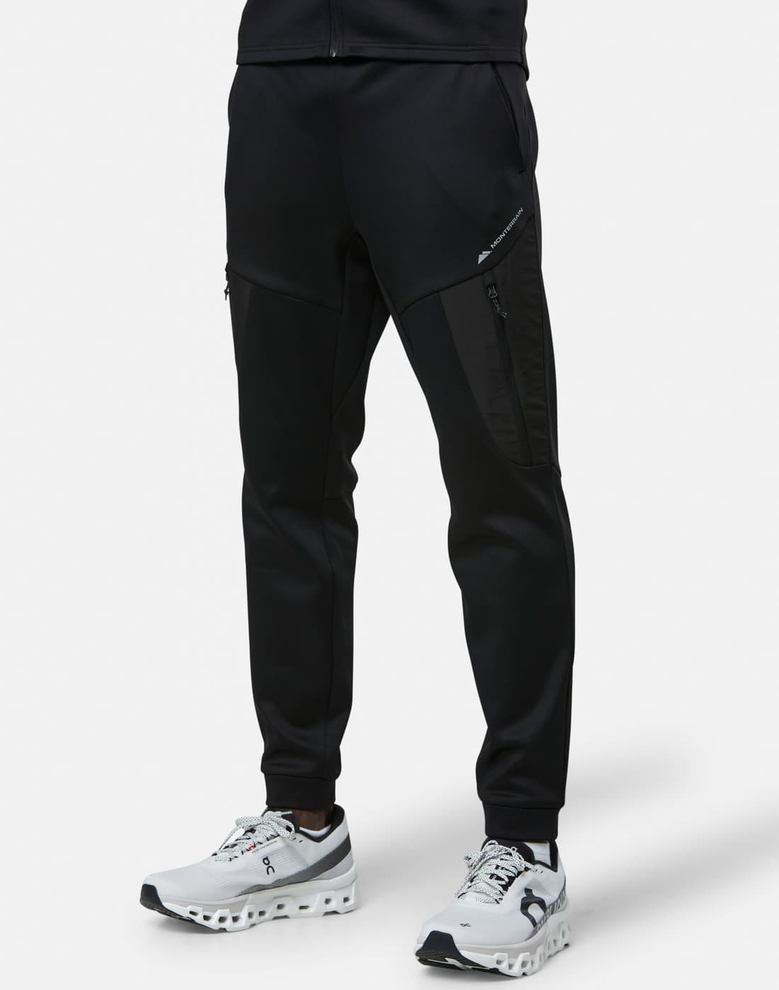 Men's Monterrain Explorer Poly Fleece Jogger in Black | Small